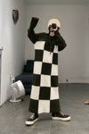 SWAYING/KNIT Checkerboard Dress SW212LS06 Brown/White PS40
